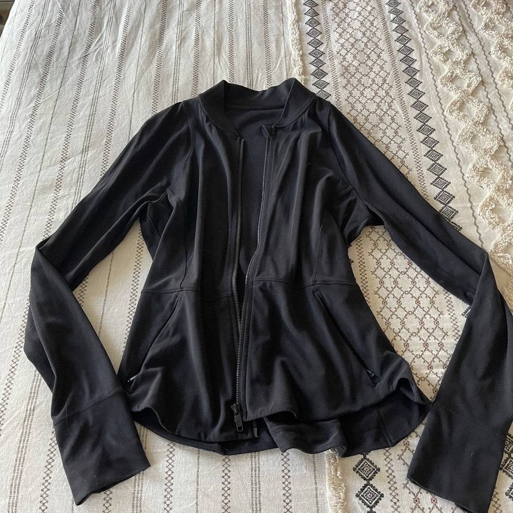 Lululemon black peplum jacket